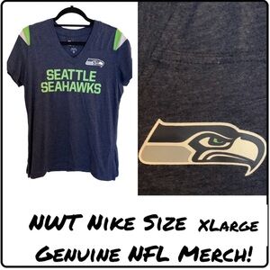 OFFICIAL NFL Navy Seahawks tee Size XL
